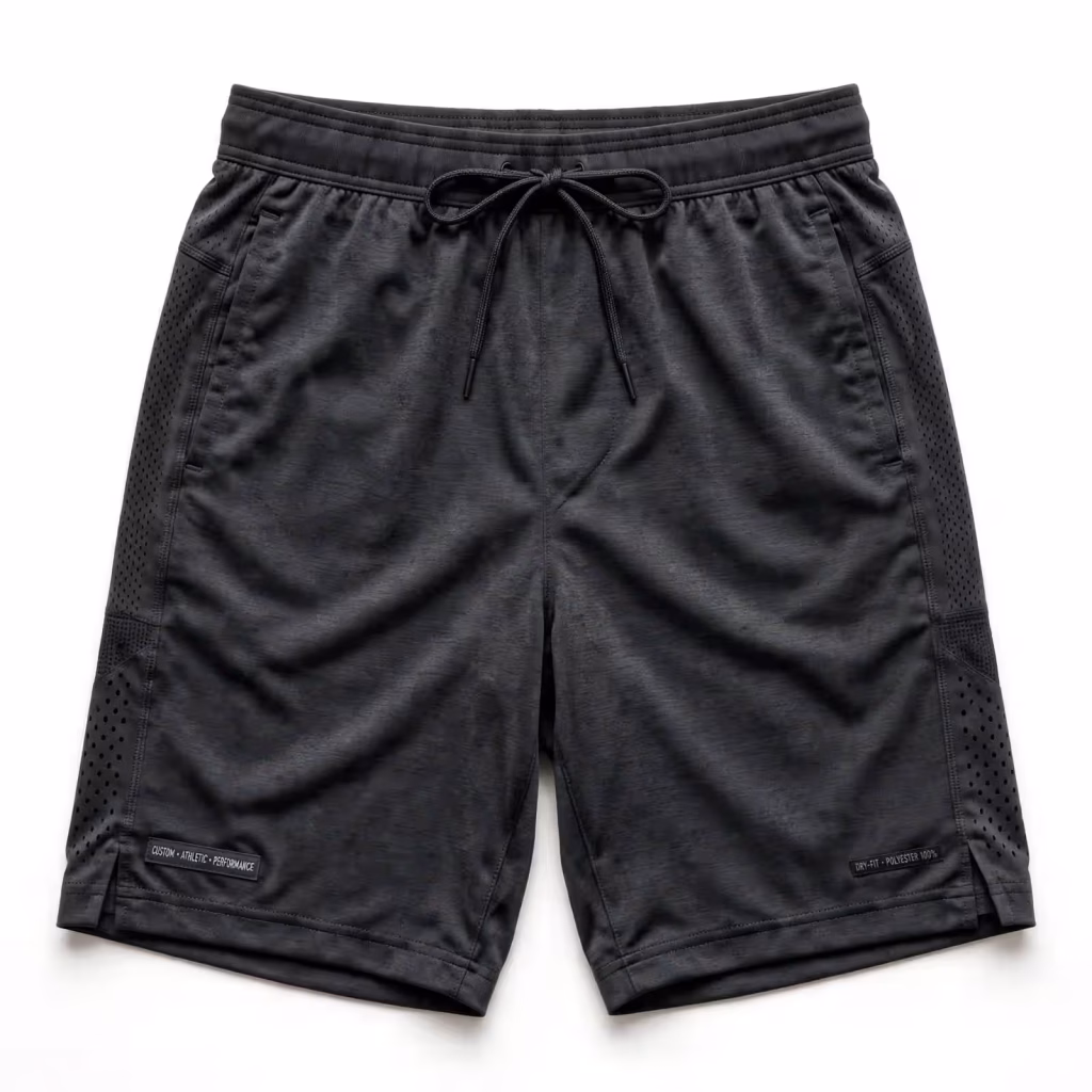 Custom Athletic Shorts Manufacturer Black Training Shorts