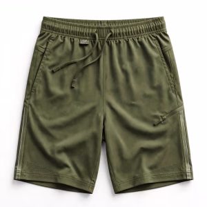 Custom Athletic Shorts Wholesale Olive Green Sport Shorts
