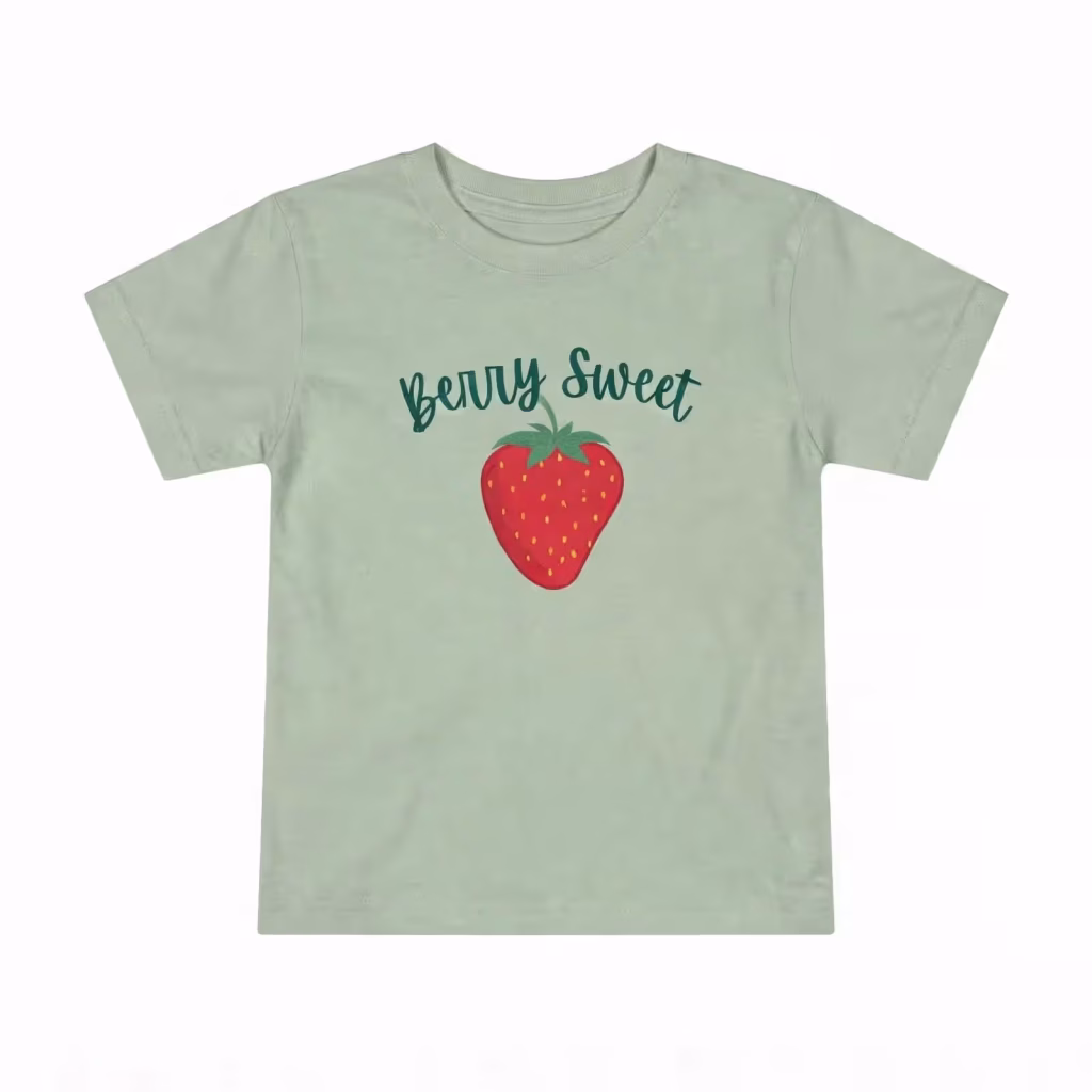 Custom Baby Tee Printed Baby Tee Fruit Graphic Toddler Tee Bulk