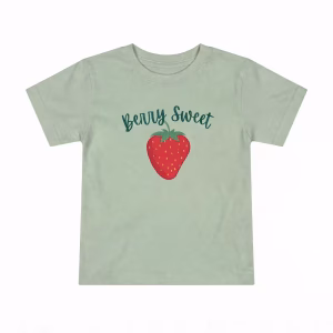 Custom Baby Tee Printed Baby Tee Fruit Graphic Toddler Tee Bulk