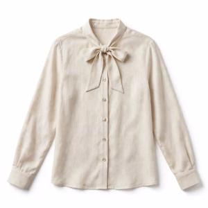 Custom Blouse Tie Neck Bow Long Sleeve Classic Top Supplier