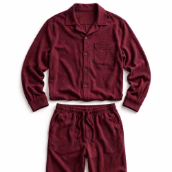 Custom Button Up Pyjama Set Wholesale Supplier Jersey Pajama Set Bulk