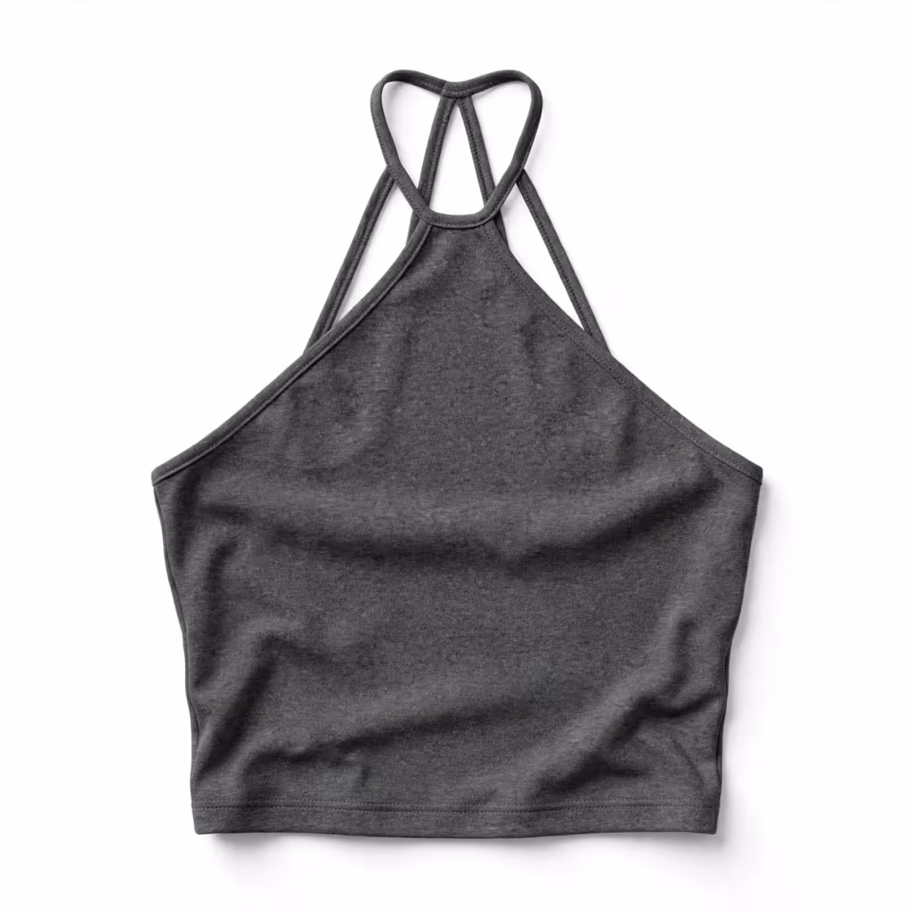 Custom Crop Top Halter Neck Crop Top Bulk