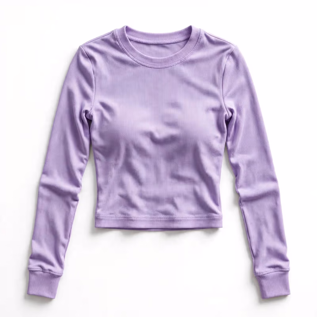 Custom Crop Top Long Sleeve Crop Top Manufacturer