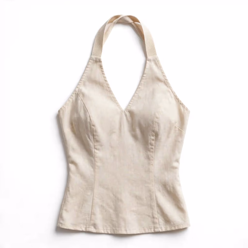 Custom Halter Top Simple Fitted Halter Top Bulk