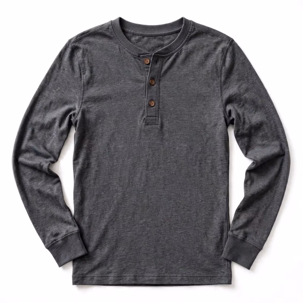 Custom Henley Shirt Long Sleeve Henley Shirt Bulk