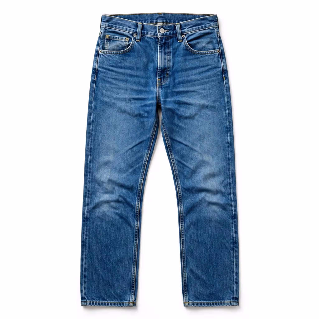 Custom Jeans Classic Denim Fabric Straight Fit Bulk Supplier