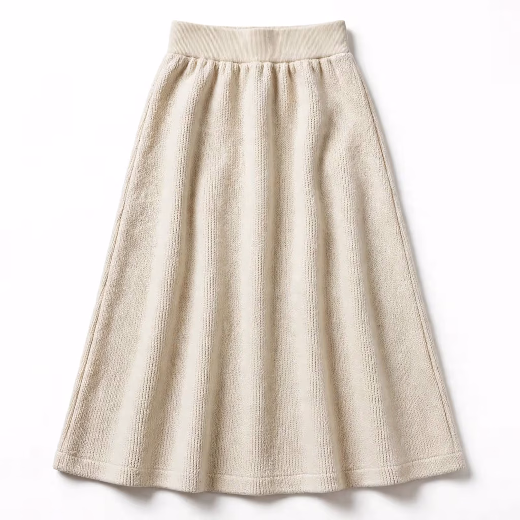Custom Jersey Skirt Supplier Midi Length Skirt Wholesale