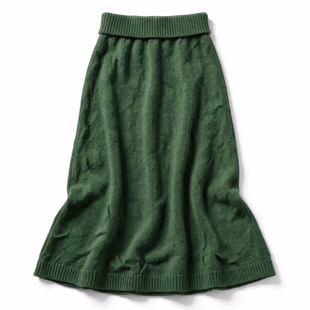 Custom Knit Skirt Factory Direct Midi Length Skirt Bulk