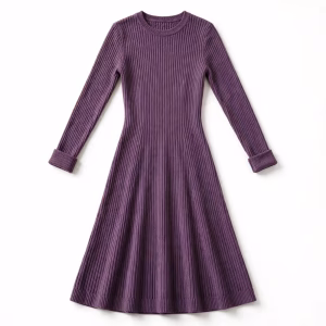 Custom Long Sleeve Ribbed Bodycon Dress Bulk