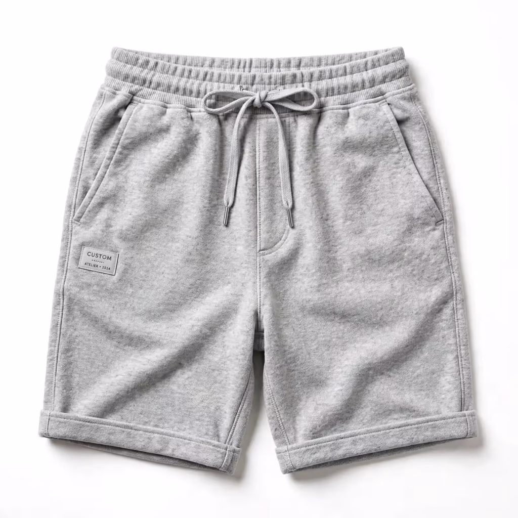 Custom Lounge Shorts Supplier Light Grey Lounge Shorts Bulk