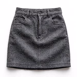 Custom Mini Skirt Wholesale Herringbone Mini Supplier