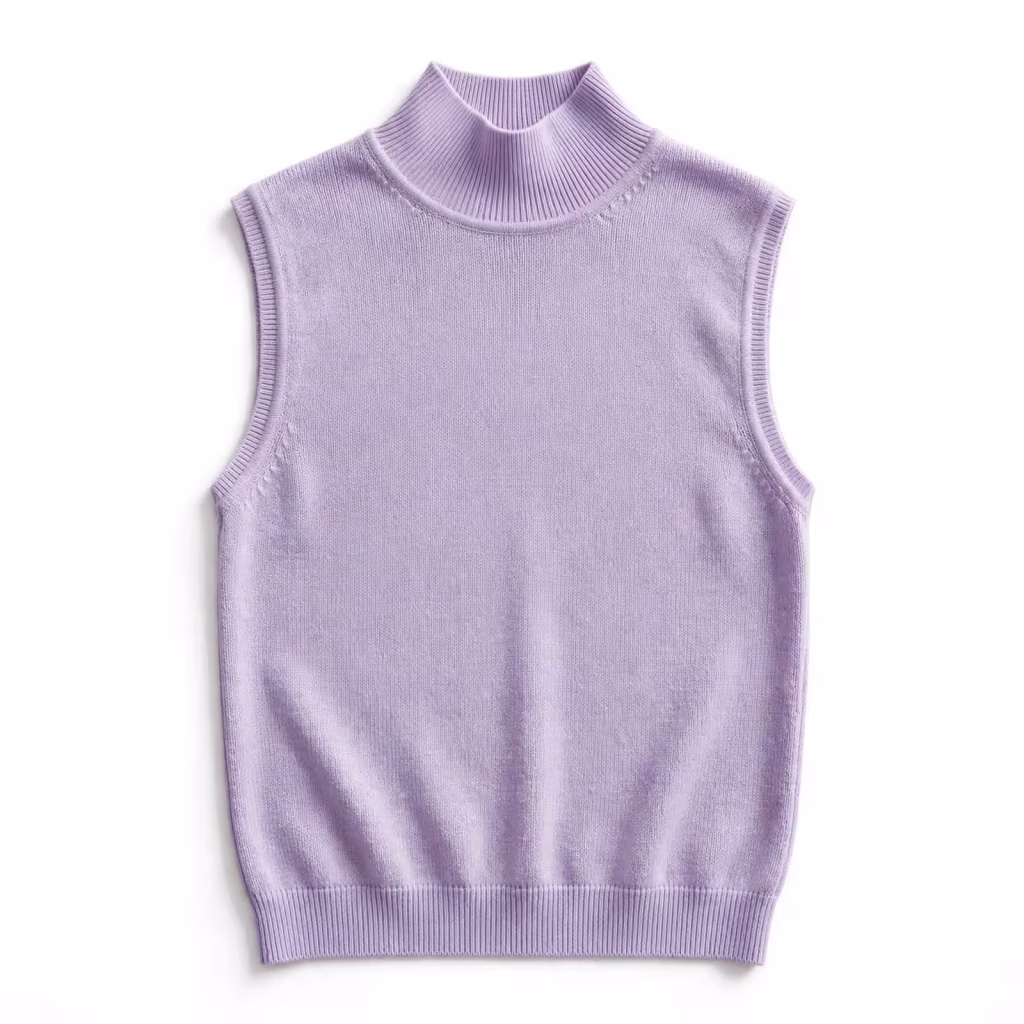 Custom Mock Neck Top Sleeveless Top Manufacturer