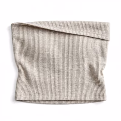 Custom Oatmeal Ribbed Bandeau Tube Top Wholesale