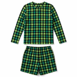 Custom Plaid Pyjama Set Manufacturer Bangladesh