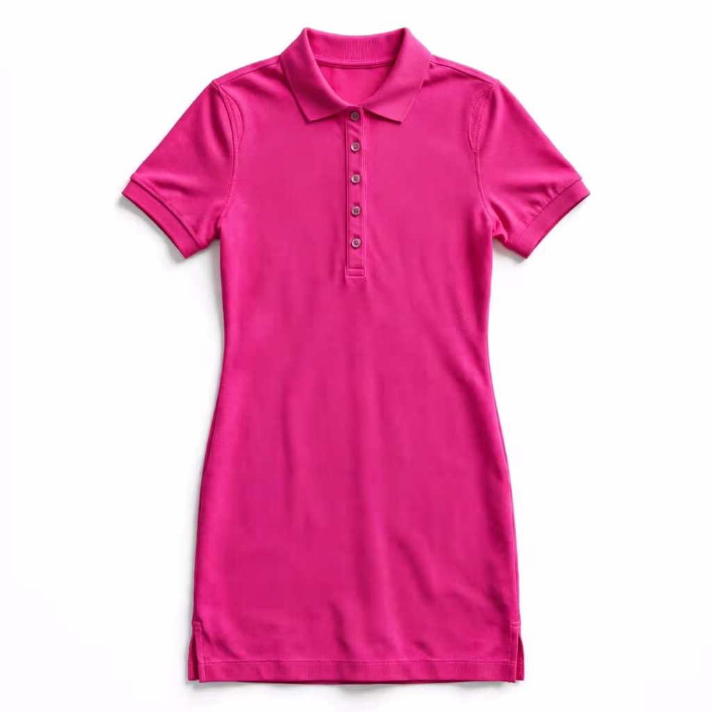Custom Polo Dress Factory Direct Pink Polo Dress