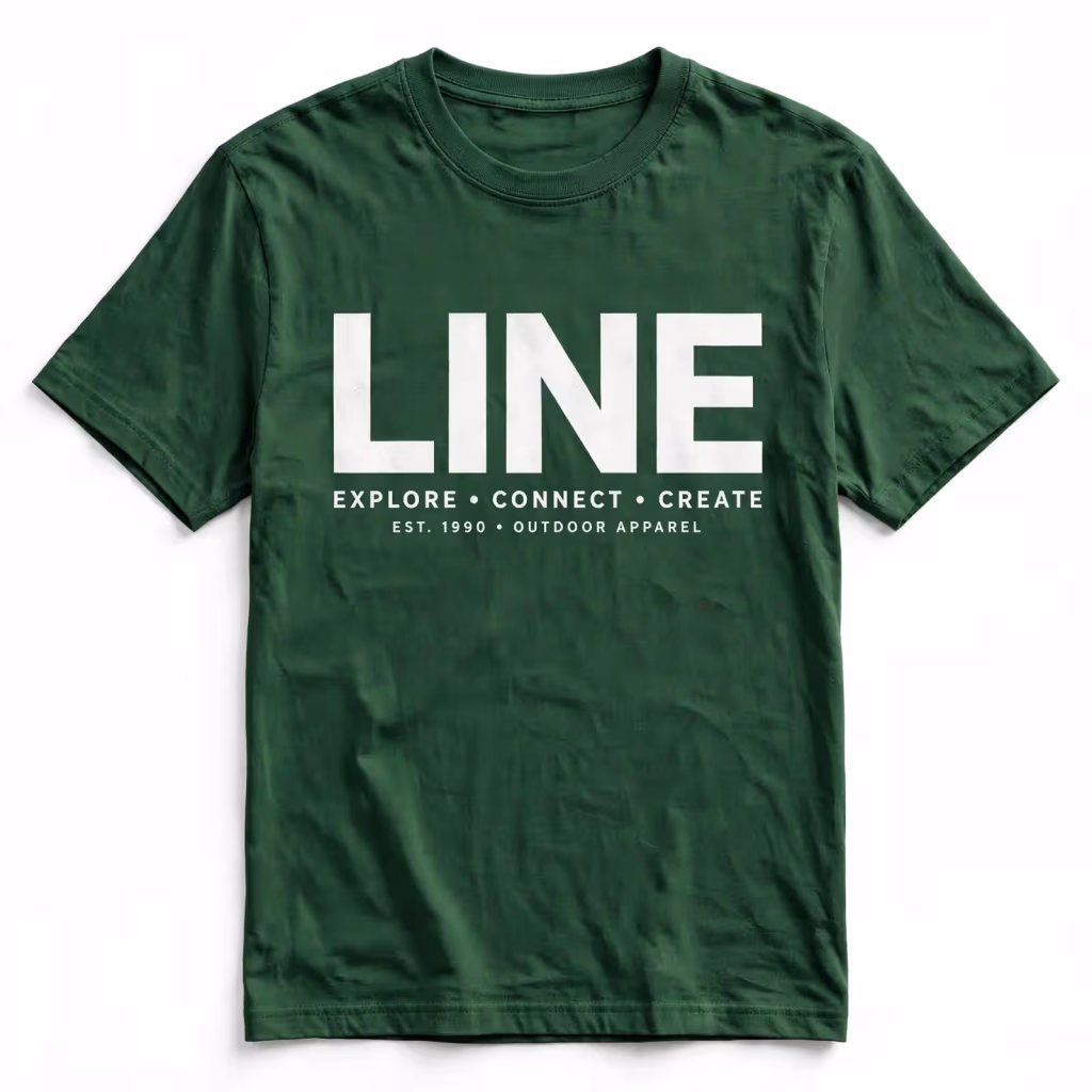 Custom Printed T Shirt Wide Chest Logo Promotional Tee Factory