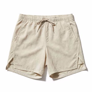 Custom Running Shorts Supplier Beige Lightweight Shorts Bulk