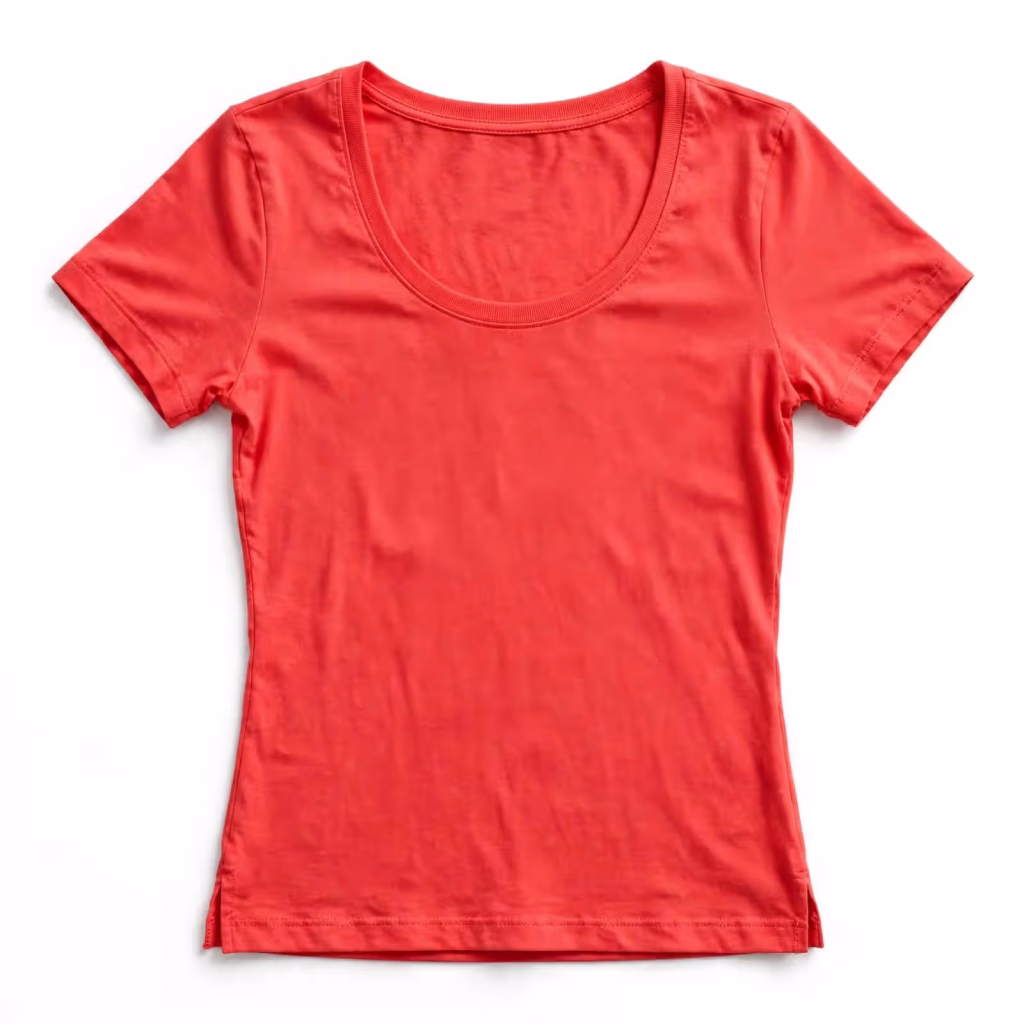 Custom Scoop Neck Top Short Sleeve Top Wholesale