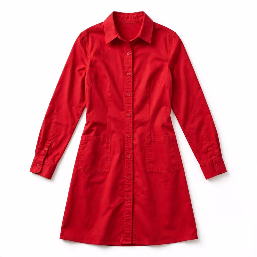 Custom Shirt Dress Button Front Shirt Dress Wholesale