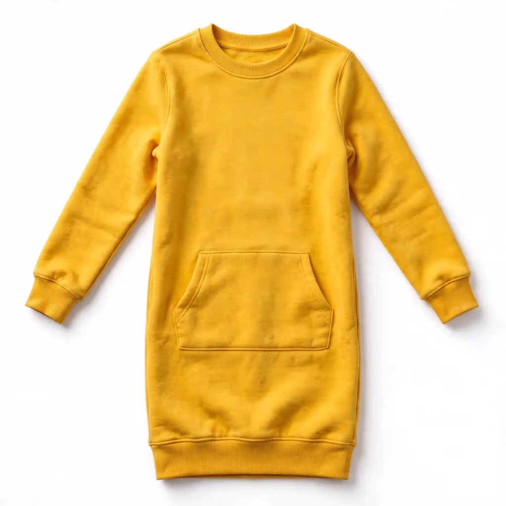 Custom Sweatshirt Dress Kangaroo Pocket Sweatshirt Dress Wholesale