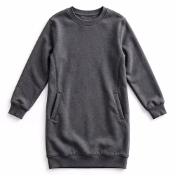 Custom Sweatshirt Dress Side Pocket Sweatshirt Dress Bulk