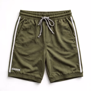 Custom Track Shorts Wholesale Olive Green Tricot Shorts