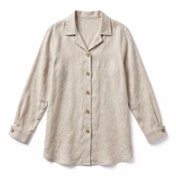 Custom Tunic Top Button Placket Classic Long Top Supplier