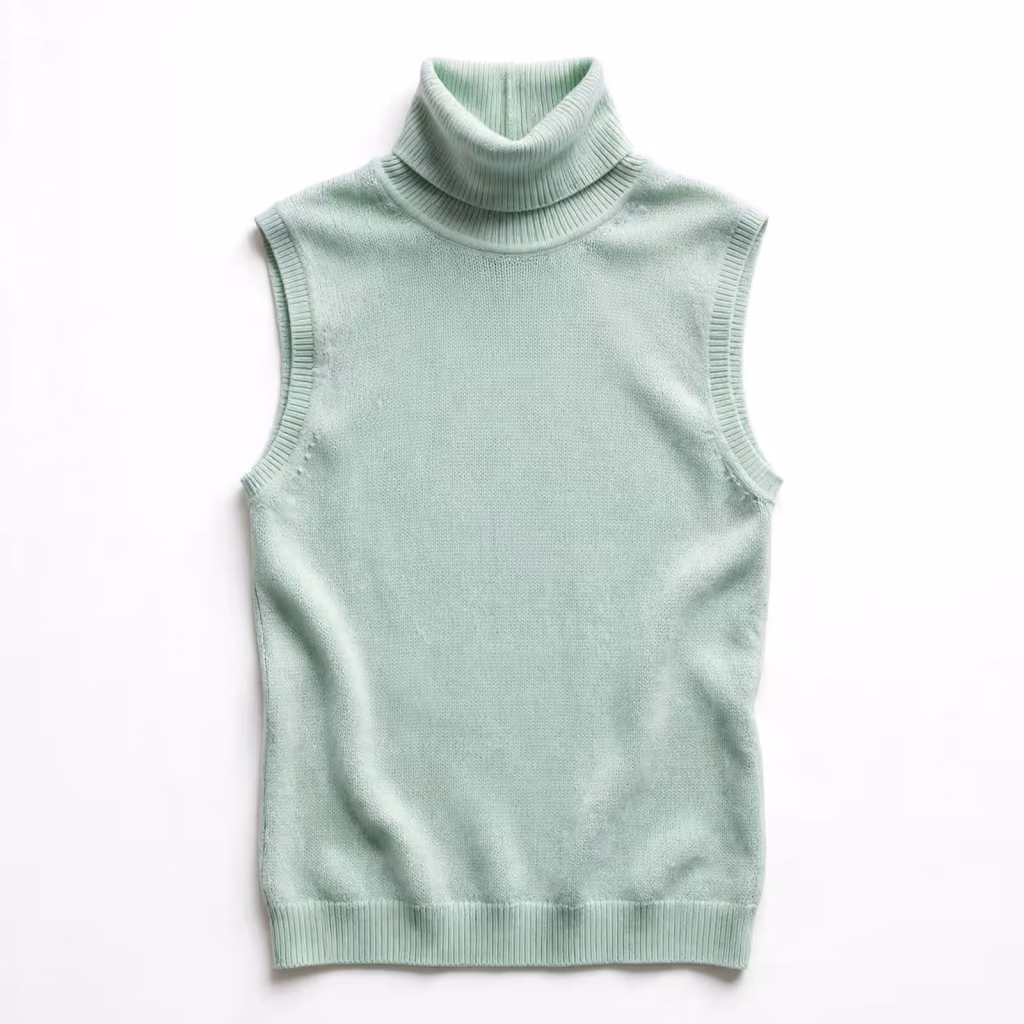 Custom Turtleneck Top Sleeveless Turtleneck Top Manufacturer