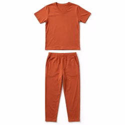 Custom V Neck Pyjama Set Manufacturer Bangladesh