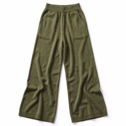 Custom Wide Leg Knit Pants Wholesale Comfort Knit Pants Supplier