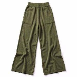 Custom Wide Leg Knit Pants Wholesale Comfort Knit Pants Supplier