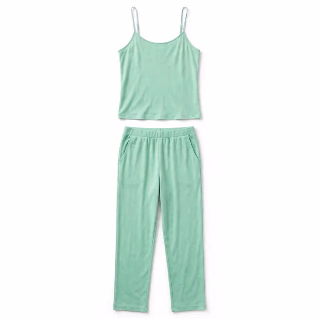 Custom Camisole Pyjama Set Supplier With Matching Pyjama Bottoms