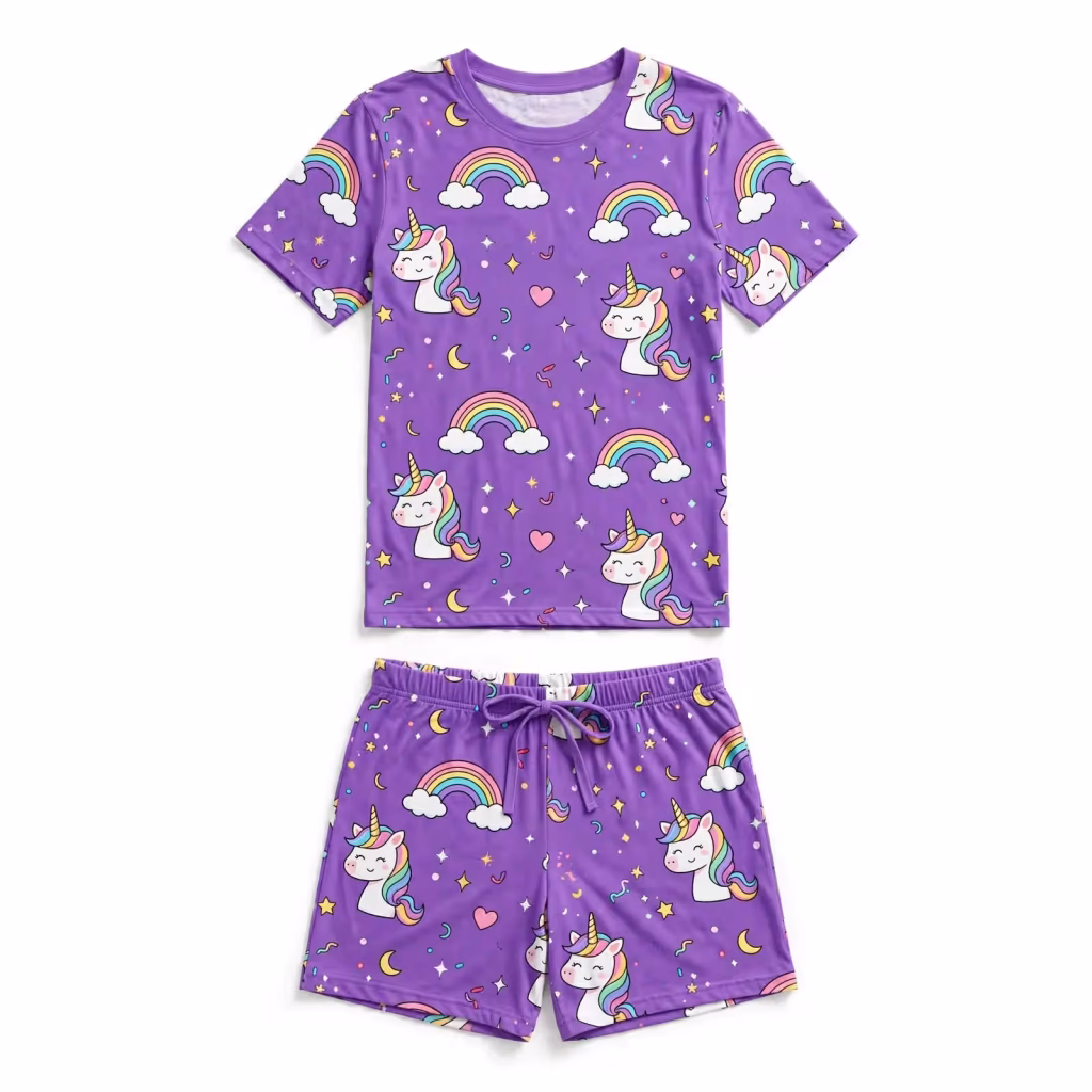 Custom Cotton Shorts Pyjama Sets For Apparel Brands