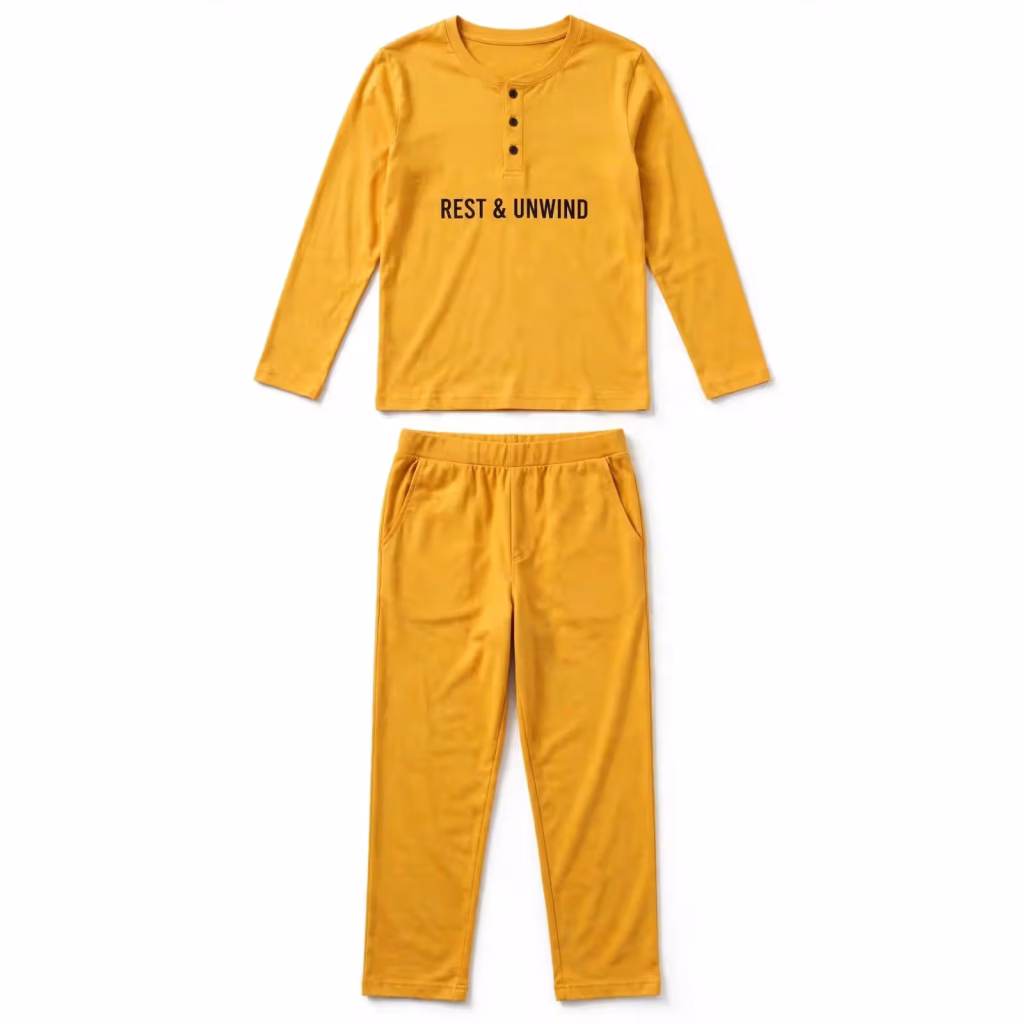Custom Long Sleeve Sleepwear Set Supplier Bangladesh With Retail Packaging