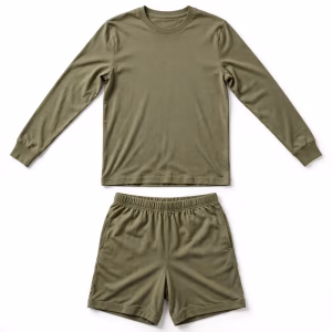 Custom Printed Crew Neck Pyjama Set Manufacturer