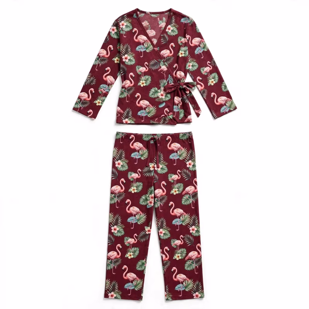 Custom Two Piece Trouser Pyjama Set Manufacturing
