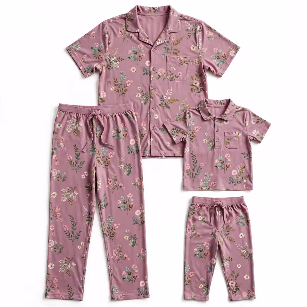Family Pyjama Aop Single Jersey Matching Set Wholesale