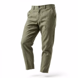 Men's Olive Sage Tapered Cropped Pants Manufacturer Bangladesh