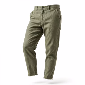 Men's Olive Sage Tapered Cropped Pants Manufacturer Bangladesh