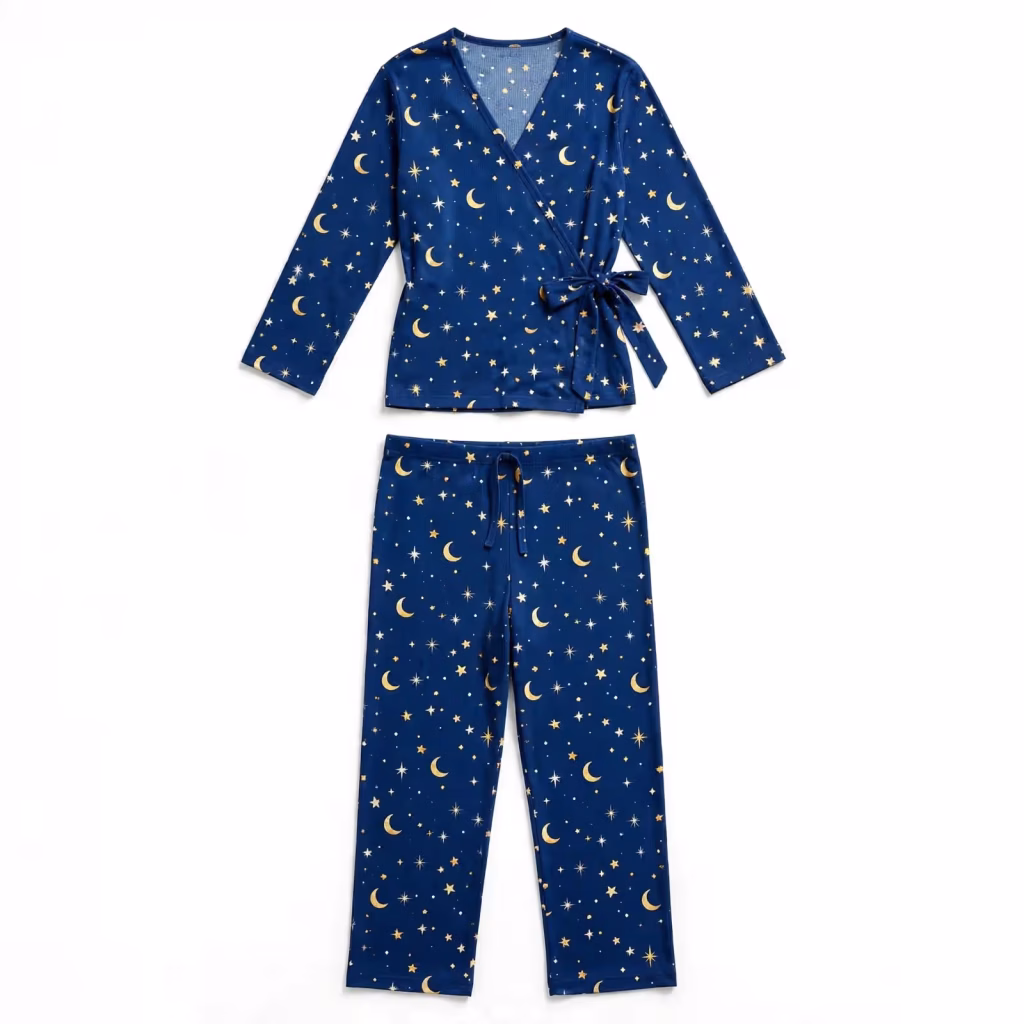 Oem Trouser Pyjama Set Production For Apparel Brands