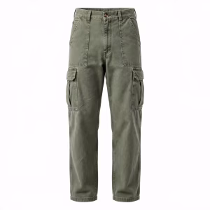 Unisex Sage Moss Vintage Canvas Cargo Pants Manufacturer Bangladesh