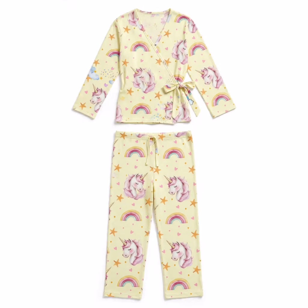 Wholesale Custom Wide Leg Pyjama Sets Supplier