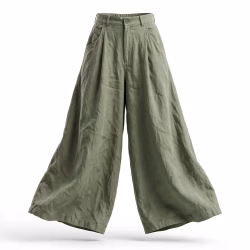 Women's Olive Sage Extra Wide Loose Pants Manufacturer Bangladesh