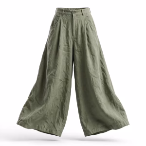 Women's Olive Sage Extra Wide Loose Pants Manufacturer Bangladesh