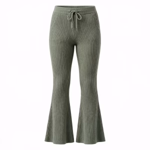 Women's Sage Moss Green Bell Bottom Ponte Pants Manufacturer Bangladesh